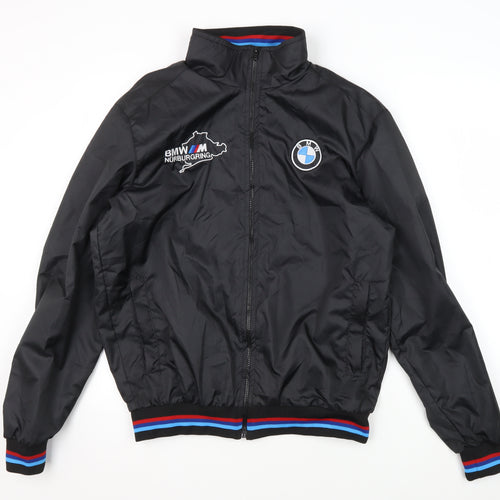 Racing Line Men's Black Bomber Jacket - Size L