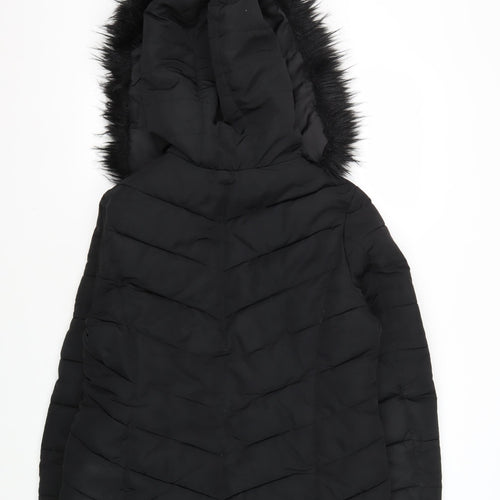 Miss Selfridge Women's Black Puffer Coat Size 12