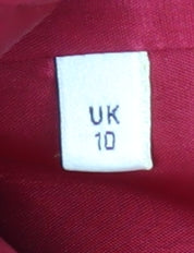 Viyella Women's Red Wool Pea Coat UK 10