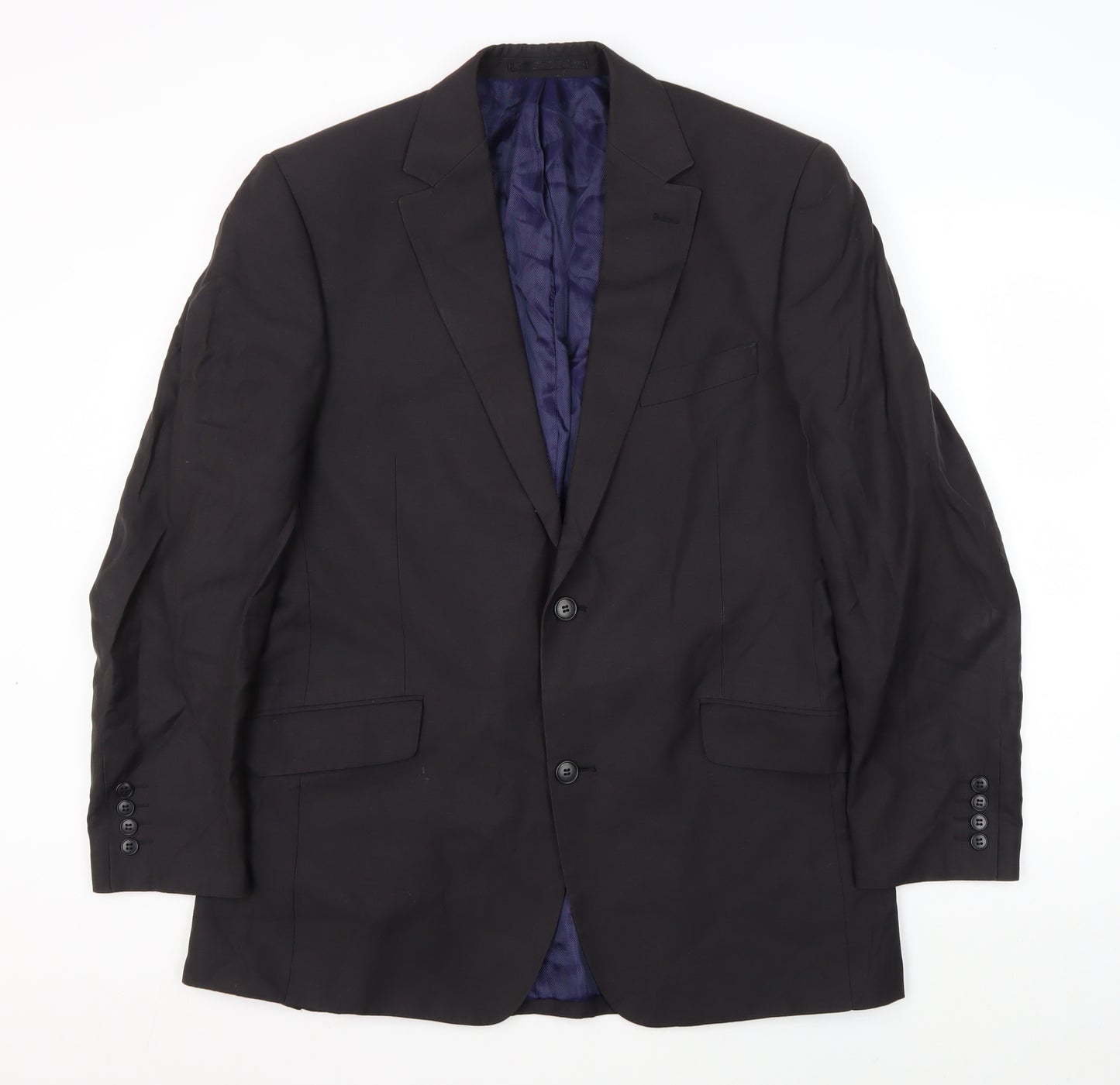 Daniel Hechter Men's Black Blazer 42 Regular Business Formal