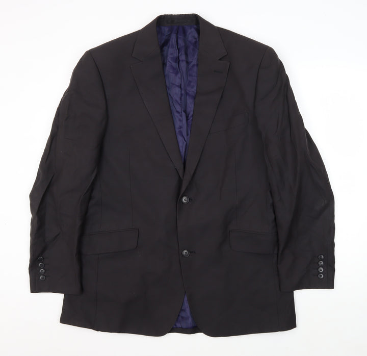 Daniel Hechter Men's Black Blazer 42 Regular Business Formal