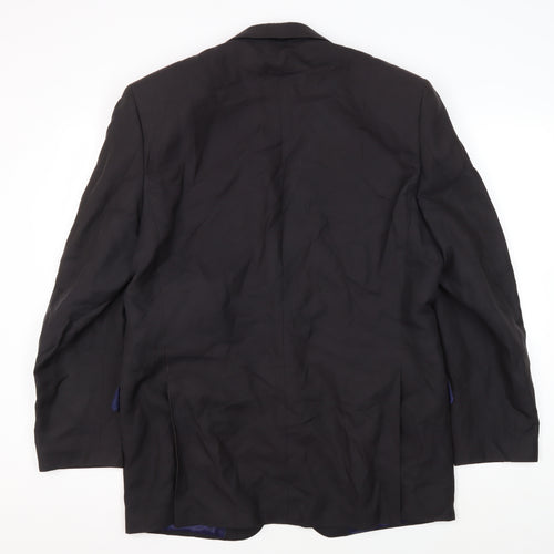 Daniel Hechter Men's Black Blazer 42 Regular Business Formal