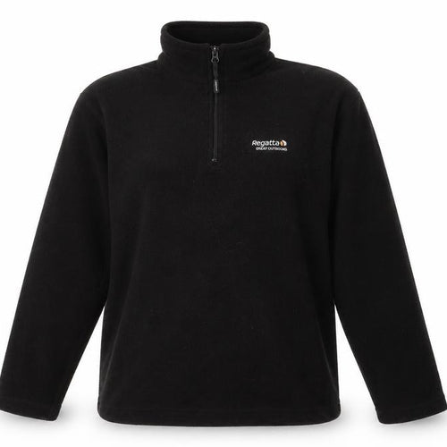 Regatta Women's Black Fleece Sweater, Size 12, 1/4 Zip