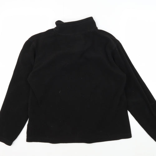 Regatta Women's Black Fleece Sweater, Size 12, 1/4 Zip