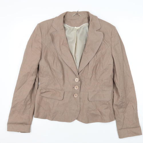 Dorothy Perkins Brown Women's Blazer Size 14