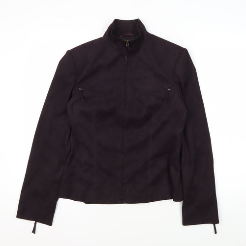 Next Women's Purple Full Zip Casual Jacket Size 12