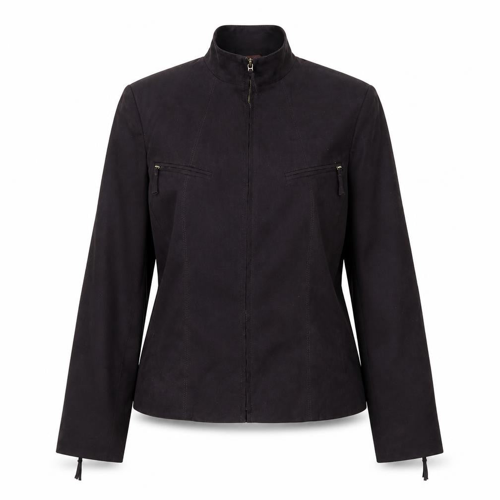 Front view of Next Women's Purple Full Zip Casual Jacket, size 12