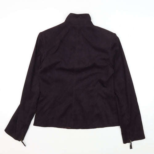 Next Women's Purple Full Zip Casual Jacket Size 12