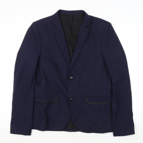 Topman Men's Blue Blazer, Size 40, Formal Jacket