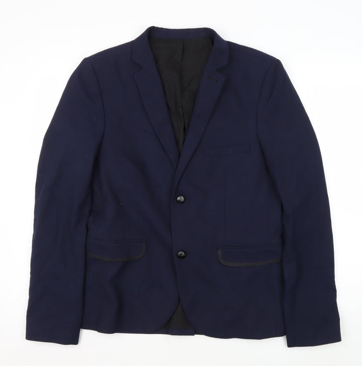 Topman Men's Blue Blazer, Size 40, Formal Jacket