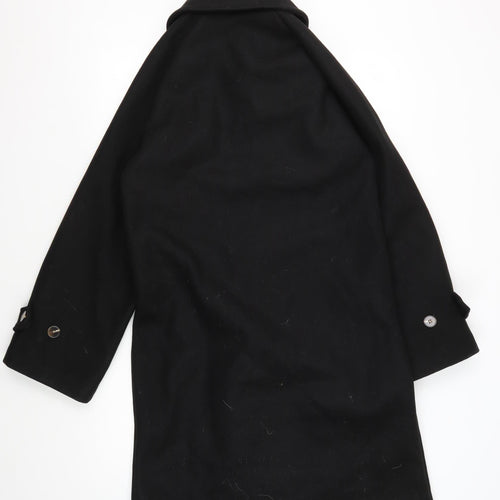 Boohoo Women's Black Cape Coat in Size 8