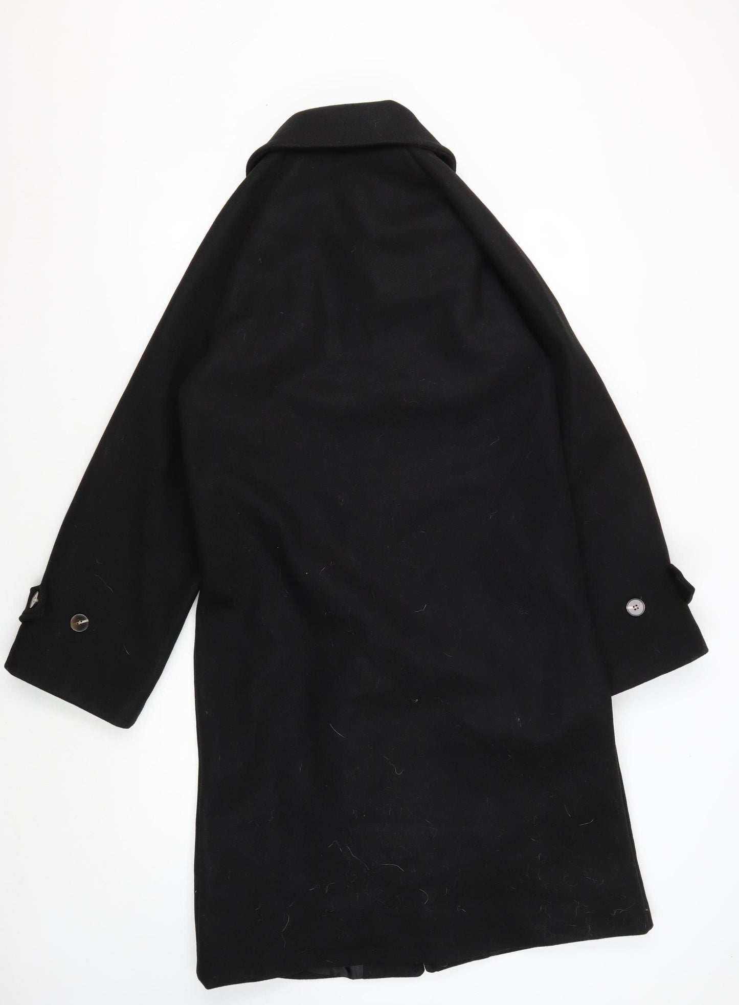 Boohoo Women's Black Cape Coat in Size 8