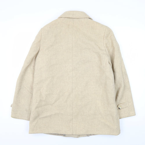 St Michael Women's Beige Wool Coat Size 14