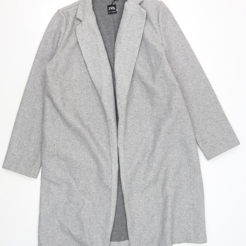 Zara Men's Grey Overcoat L