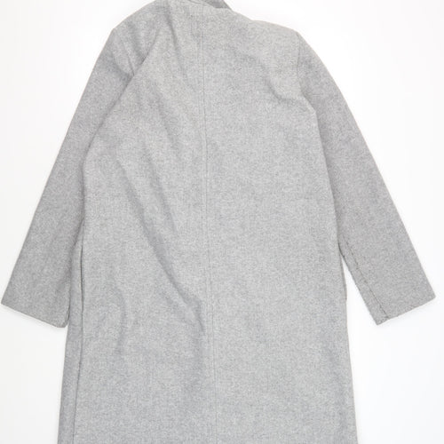 Zara Men's Grey Overcoat L