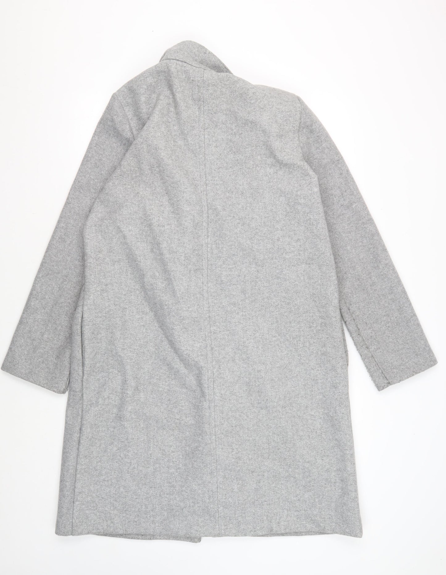 Zara Men's Grey Overcoat L