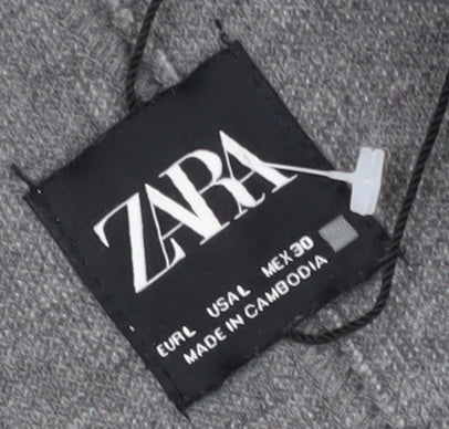 Zara Men's Grey Overcoat L