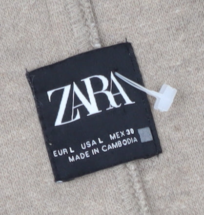 Zara Men's Beige Coat Size L