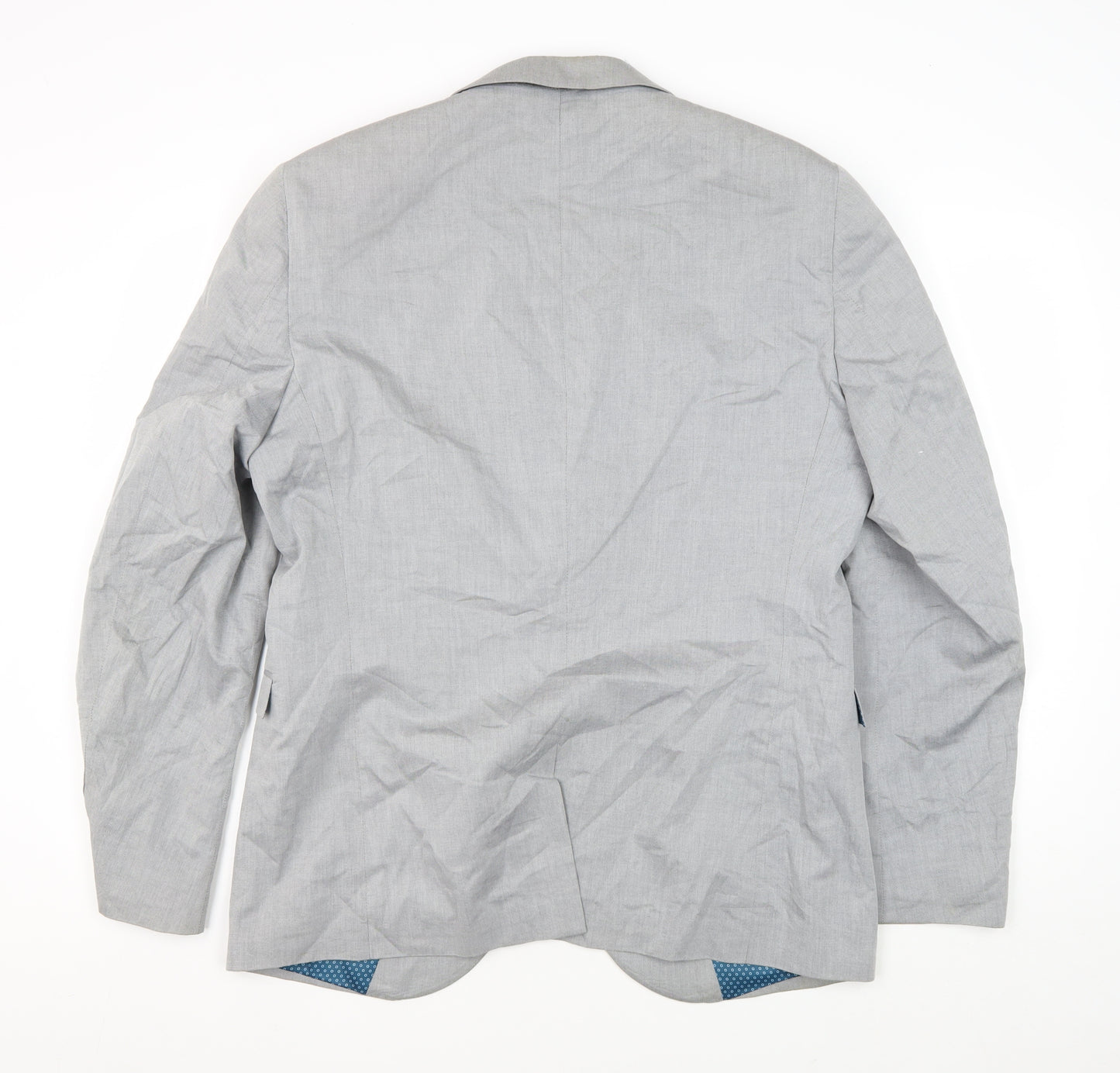 Next Men's Grey Blazer, 42R, Single-Breasted