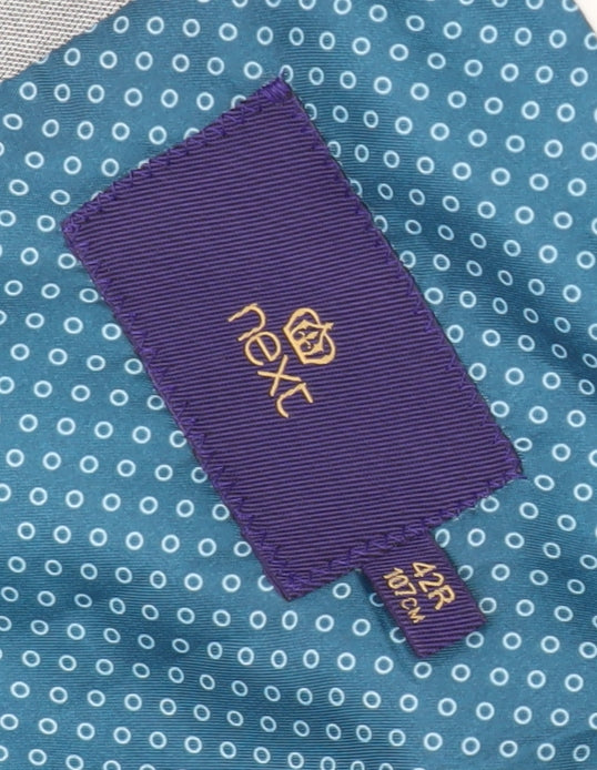 Next Men's Grey Blazer, 42R, Single-Breasted