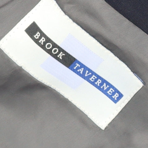 Brook Taverner Men's Blue 40 Regular Fit Blazer