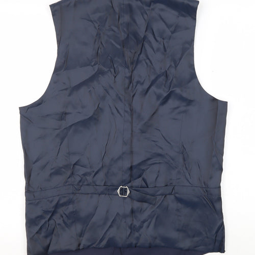 Marks and Spencer Men's Blue Suit Waistcoat 40L