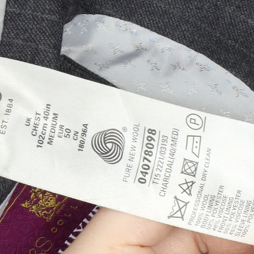 Marks and Spencer Men's Grey Wool Blazer 40R
