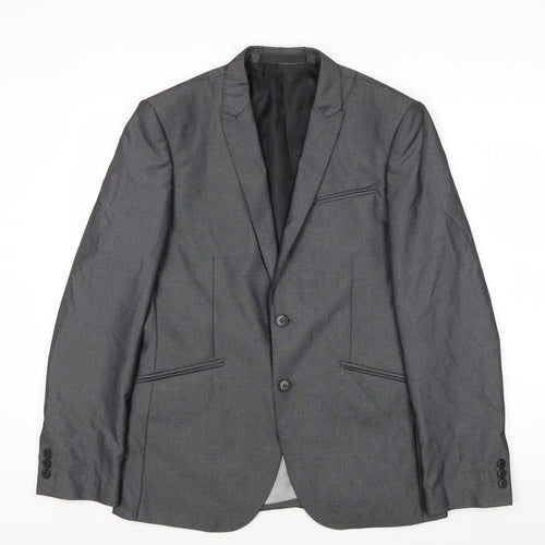 Marks and Spencer Men's Grey Extra Slim Fit Blazer 38R
