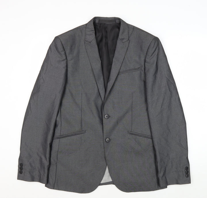 Marks and Spencer Men's Grey Extra Slim Fit Blazer 38R
