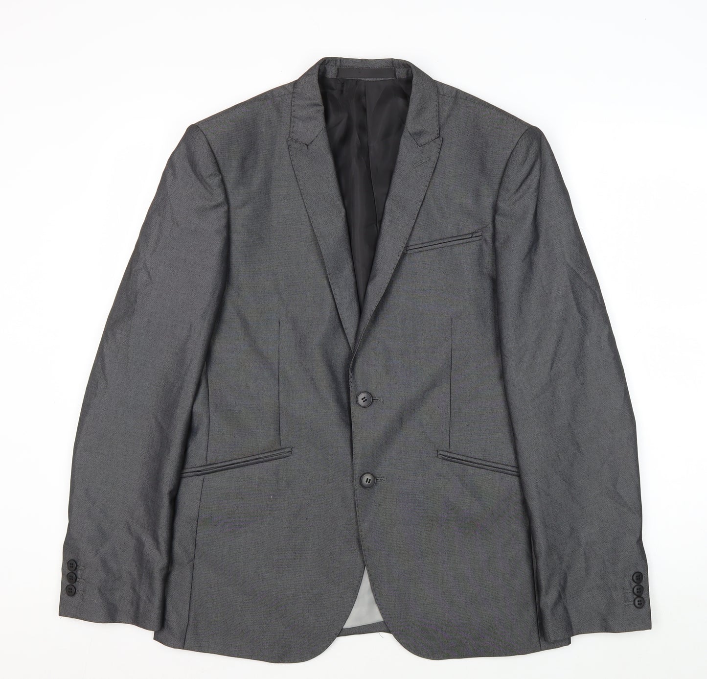 Marks and Spencer Men's Grey Extra Slim Fit Blazer 38R