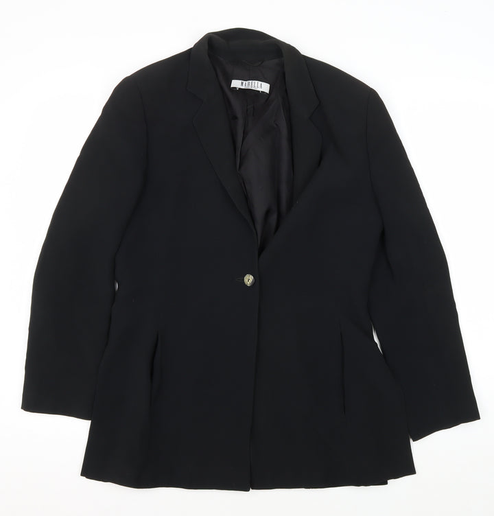 Marella Women's Black Blazer, Size 12, Business Wear