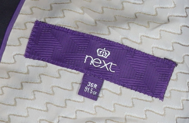 Next Men's Brown Blazer 36 Regular Fit Single Breasted