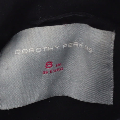 Dorothy Perkins Women's Black Wool Pea Coat Size 8