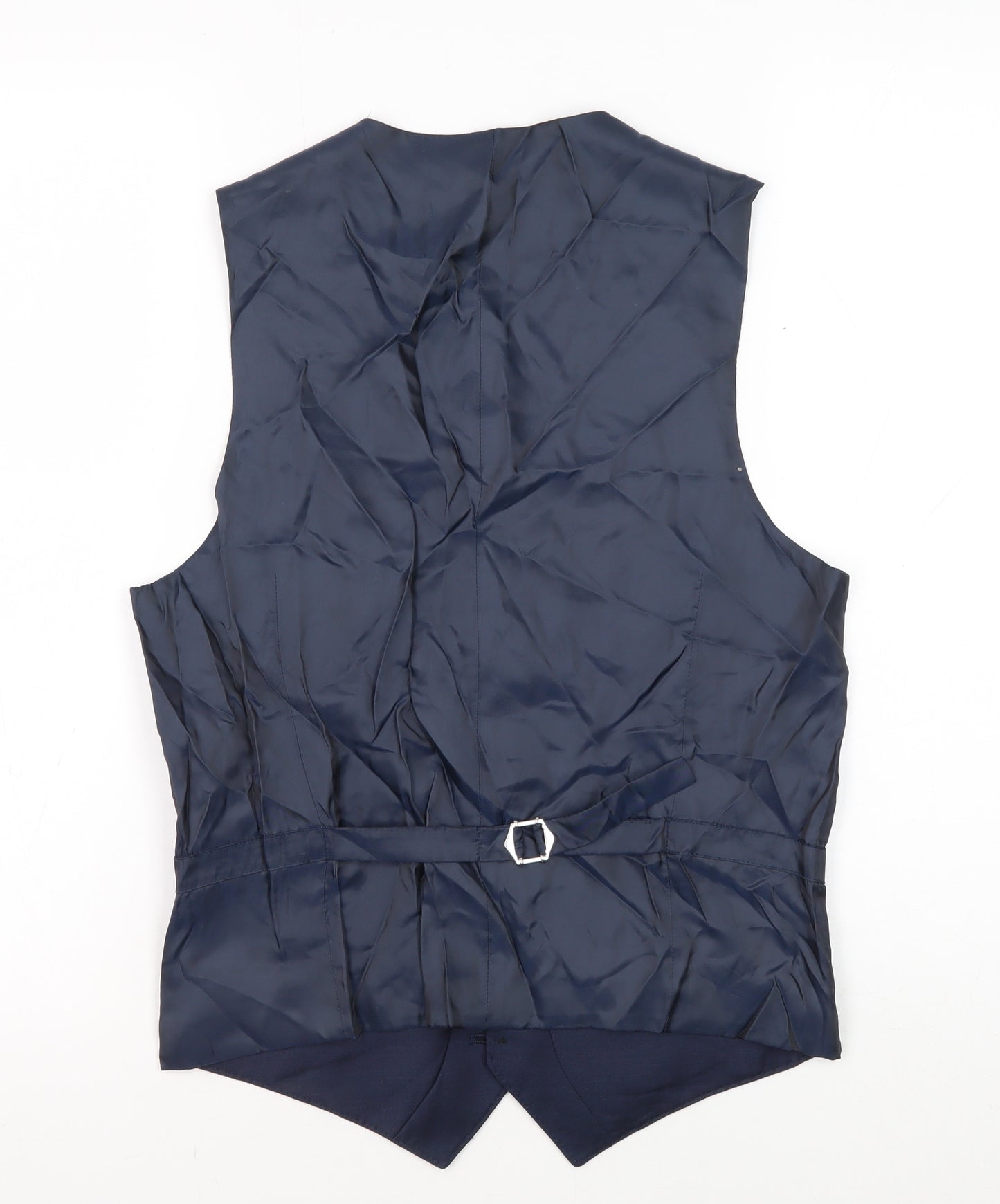 Marks and Spencer Blue 34R Men's Wool Waistcoat