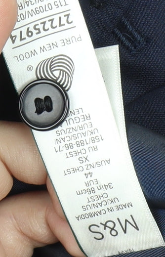 Marks and Spencer Blue 34R Men's Wool Waistcoat