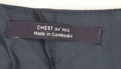 Marks and Spencer Blue 34R Men's Wool Waistcoat