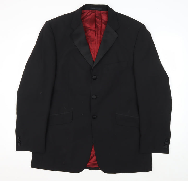 Burton Men's Black Tuxedo Blazer, 42 Regular Fit