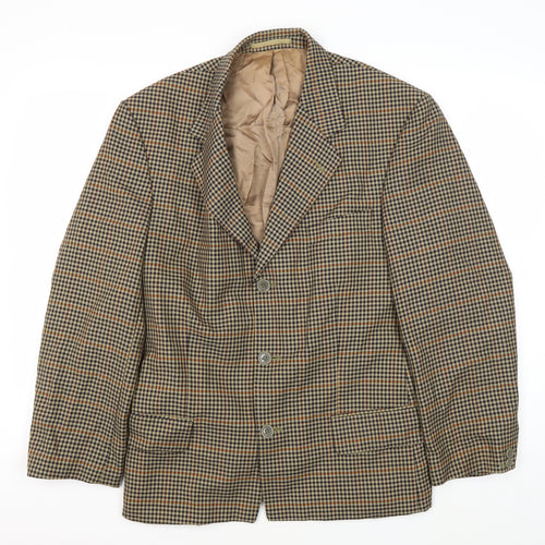 Elit International Men's Multicoloured Check Blazer 38R