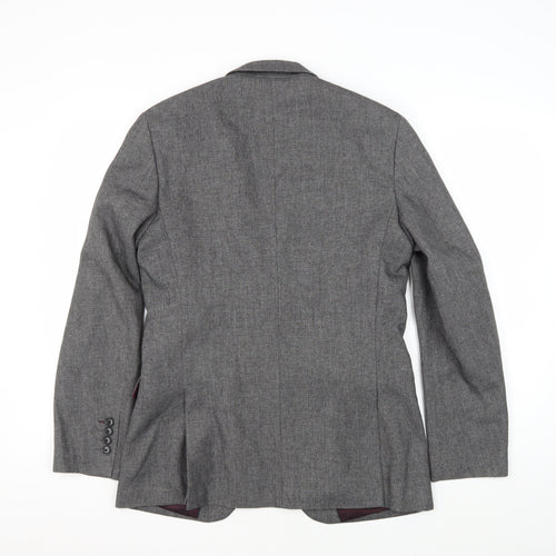 Burton Menswear London Grey Slim Fit Blazer 36S
