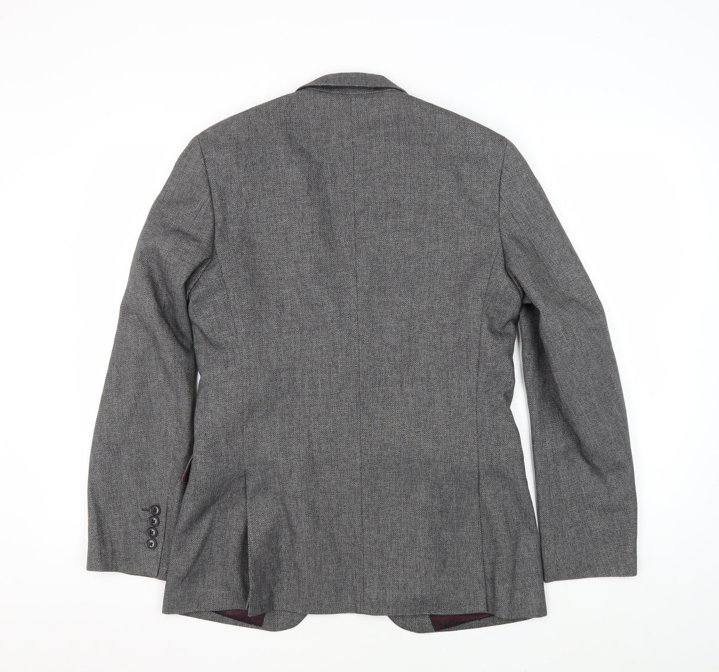 Burton Menswear London Grey Slim Fit Blazer 36S