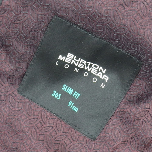 Burton Menswear London Grey Slim Fit Blazer 36S