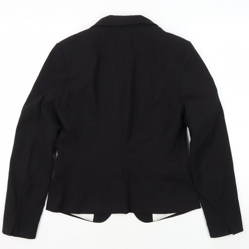 H&M Women's Black Blazer Size 10 Regular Fit