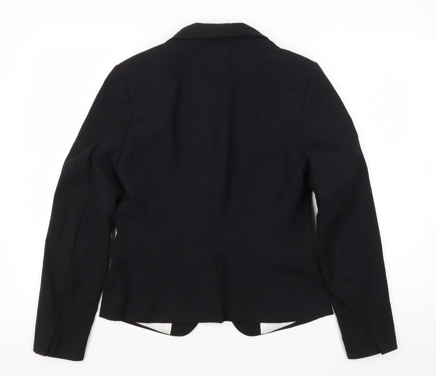 H&M Women's Black Blazer Size 10 Regular Fit