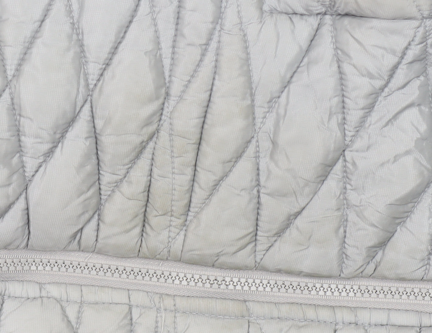 Steve Madden Women's Grey Puffer Jacket M Hooded Zipped