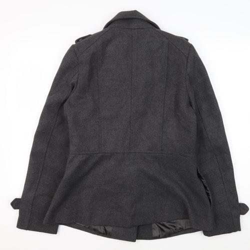 Miss Real Women's Black Wool Coat Size 14