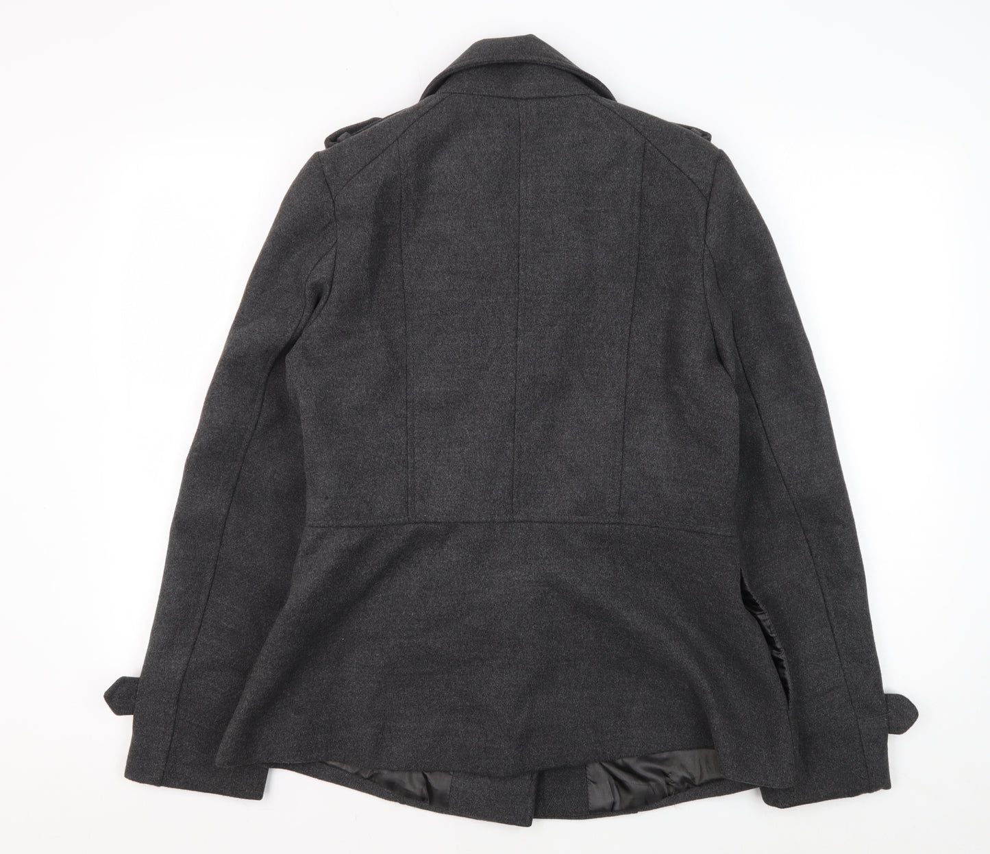 Miss Real Women's Black Wool Coat Size 14