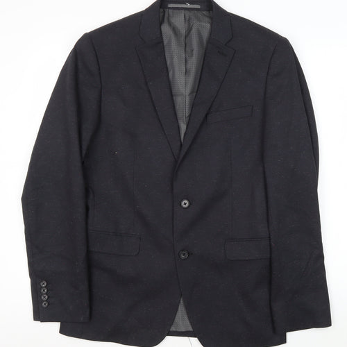 Next Men's Black Slim Fit Blazer Jacket 38R