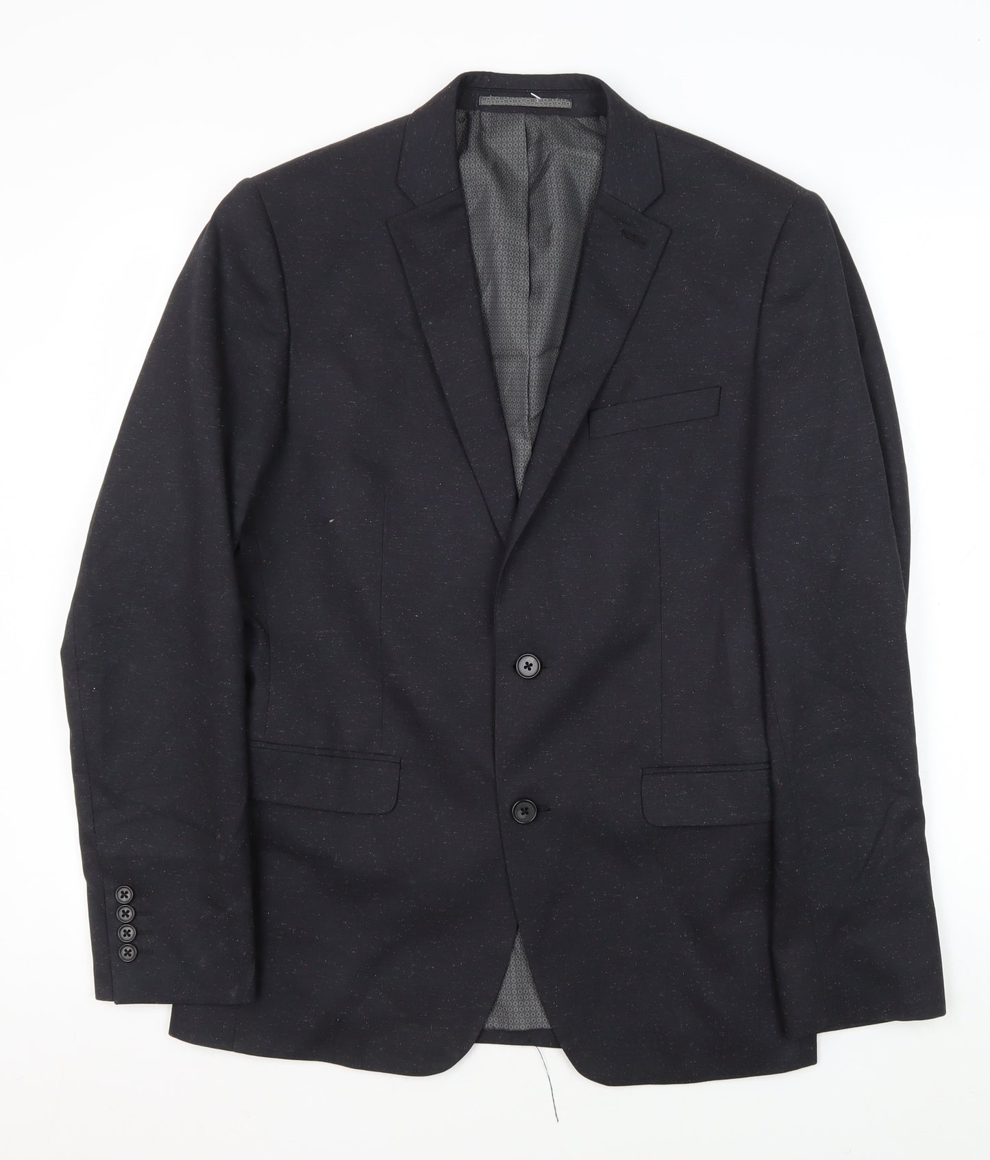 Next Men's Black Slim Fit Blazer Jacket 38R