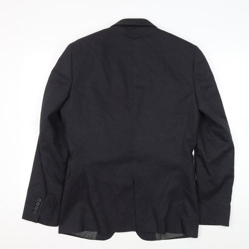 Next Men's Black Slim Fit Blazer Jacket 38R