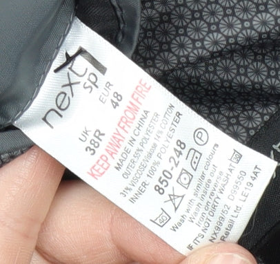 Next Men's Black Slim Fit Blazer Jacket 38R